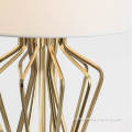 Iron Table Lamp Gold metal bar decoration luxury style table lamp Factory